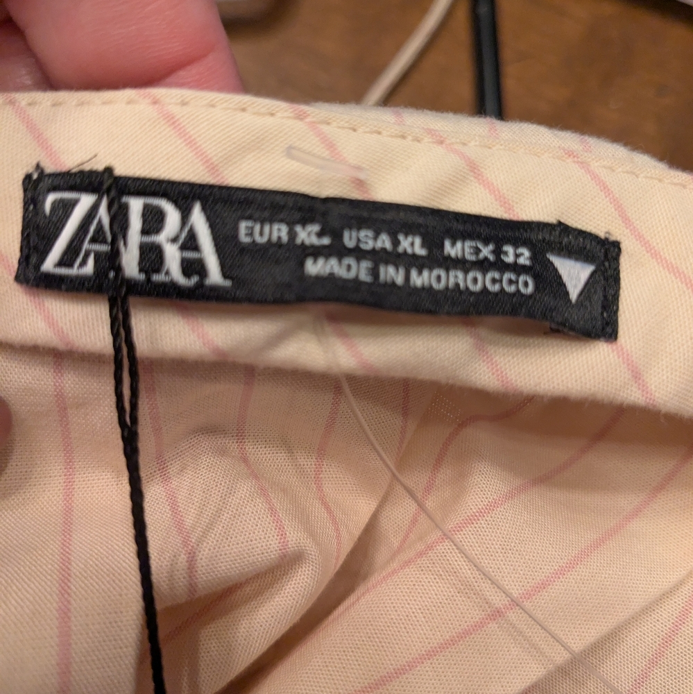 Zara NWT Pleated Poplin Top - Picture 6 of 8